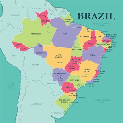 brazilian states and capitals|List of Brazil States and Capitals (Estados E Capitais Do Brasil).